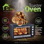 E-Lite Oven Toaster ETO-653R - 65 Liter