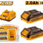 INGCO P20S Lithium-Ion battery and charger kit 20V FBCPK1222