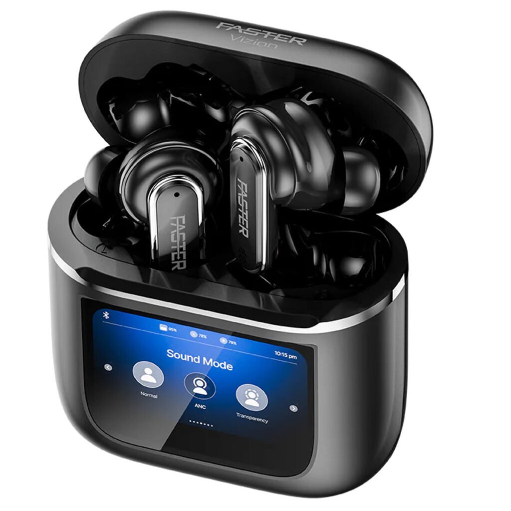 Faster VIZION-SHADOW-BLACK Wireless Earbuds Black