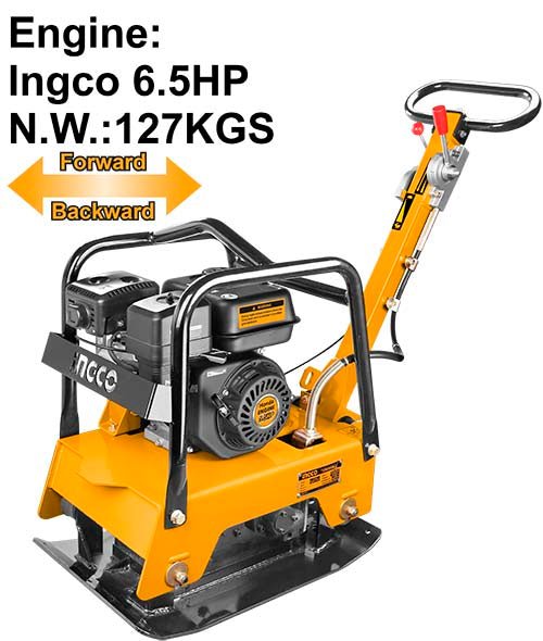 INGCO Gasoline reversible plate compactor 4800W GCP125-2