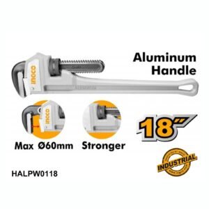 INGCO Aluminum handle pipe wrench 18" HALPW0118