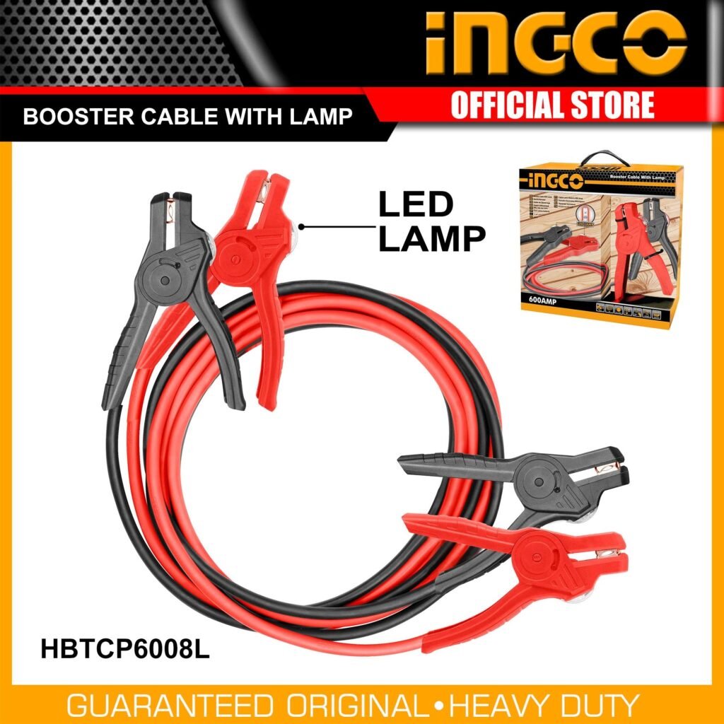 INGCO Booster cable with lamp 600A HBTCP6008L