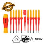 Ingco 12 Pcs interchangeable insulated screwdriver set HKISD1201
