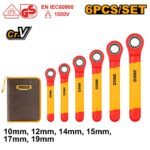 INGCO HKISPA0603 6 pcs Insulated Ratchet Wrench Set