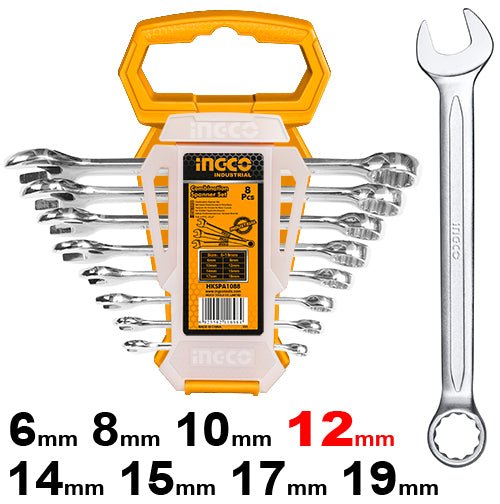 INGCO 8Pcs Combination spanner set HKSPA1088-I