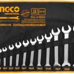 INGCO 12Pcs Double open end spanner set HKSPA2142