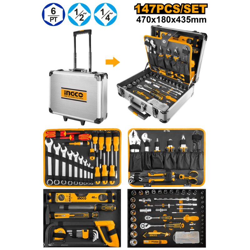 Ingco 147 Pcs handtools set HKTHP21471