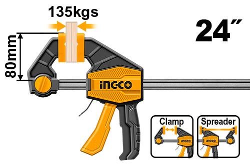 INGCO Quick bar clamp 80*600mm HQBC24802