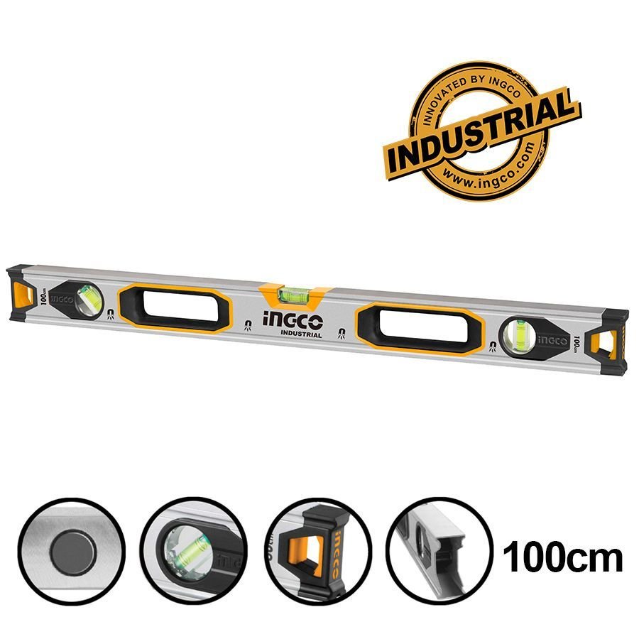 INGCO Spirit level with powerful magnets 100cm HSL38100M