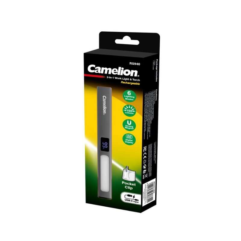 Camelion RS940 Rechargeable Work Light & Torch