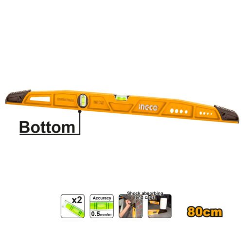 INGCO Heavy-duty mason's level 80cm HBSL08080