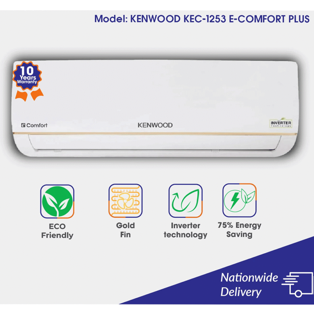 Kenwood KEC-1253S eComfort Plus Inverter Split AC 1 Ton