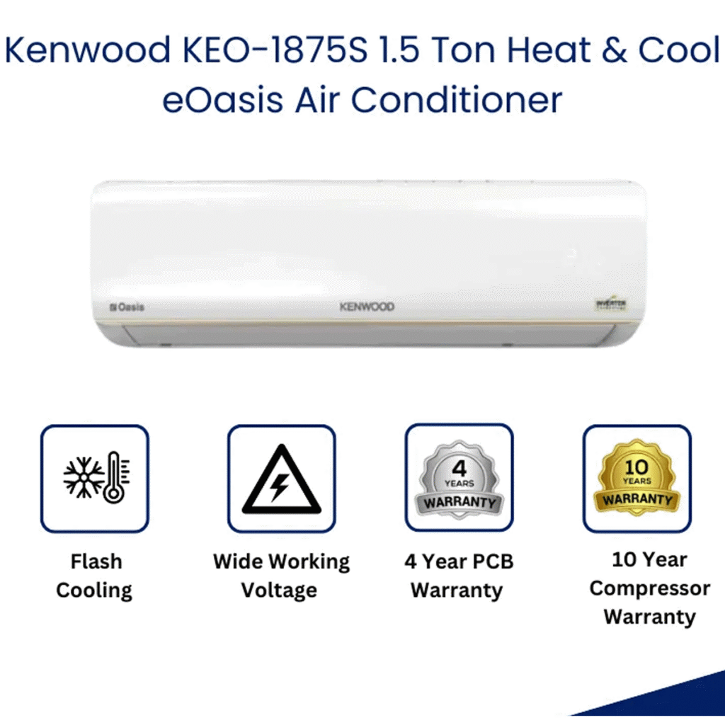 Kenwood KEO-1875S eOasis Inverter Split AC 1.5 Ton
