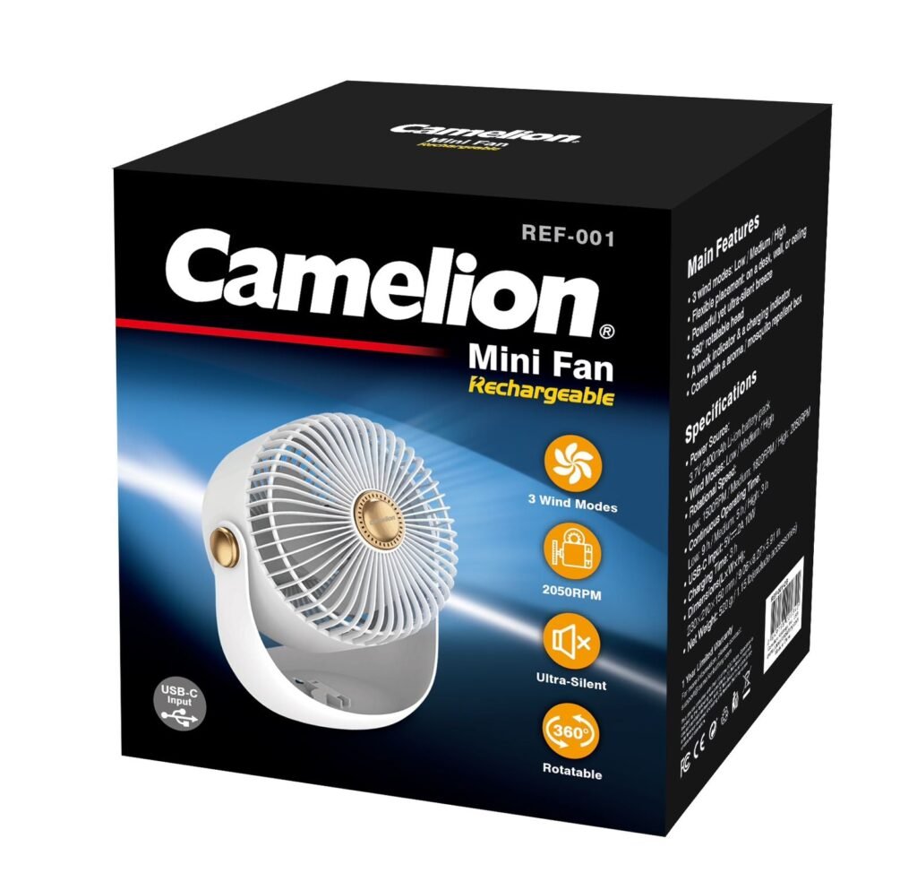 Camelion REF001 Rechargeable Fan