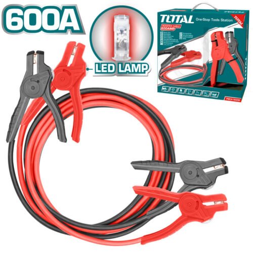 TOTAL Booster cable with lamp 600Amp PBCA16008L