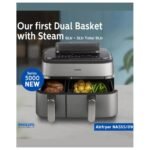 Philips NA555/09 5000 Series Dual Basket Airfryer 9L