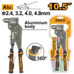 INGCO 360°Swivel head-hand riveter 10.5" SHHR106