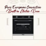 Hanco Pure European Convection Built-in Electric Oven - 75 Liters - Black with Silver