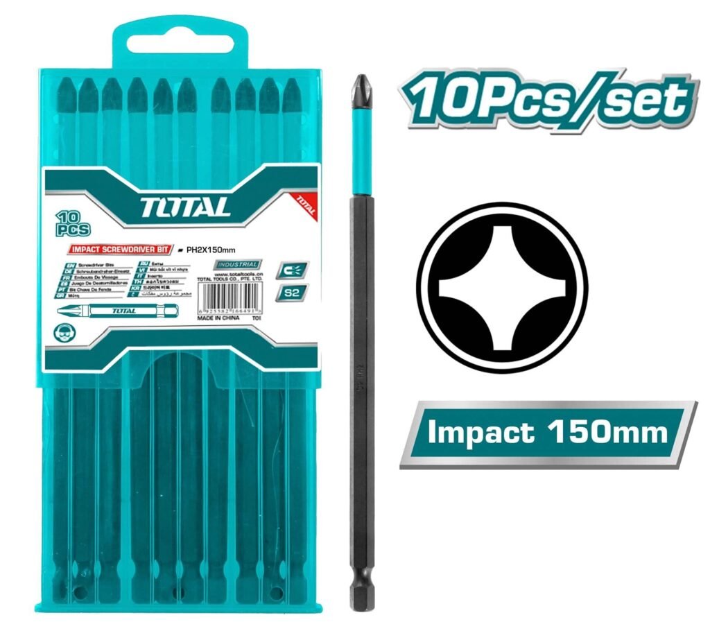 TOTAL Impact screwdriver bit PH2 150mm TACIM16PH263