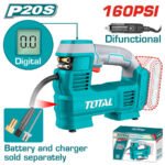 TOTAL Cordless auto air compressor TACLI2012