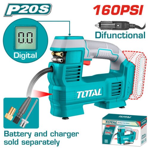 TOTAL Cordless auto air compressor TACLI2012