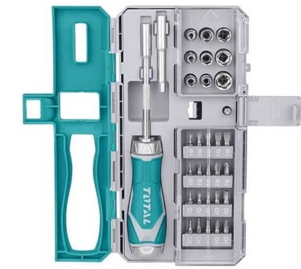 TOTAL 33 Pcs ratchet screwdriver set TACSD30336
