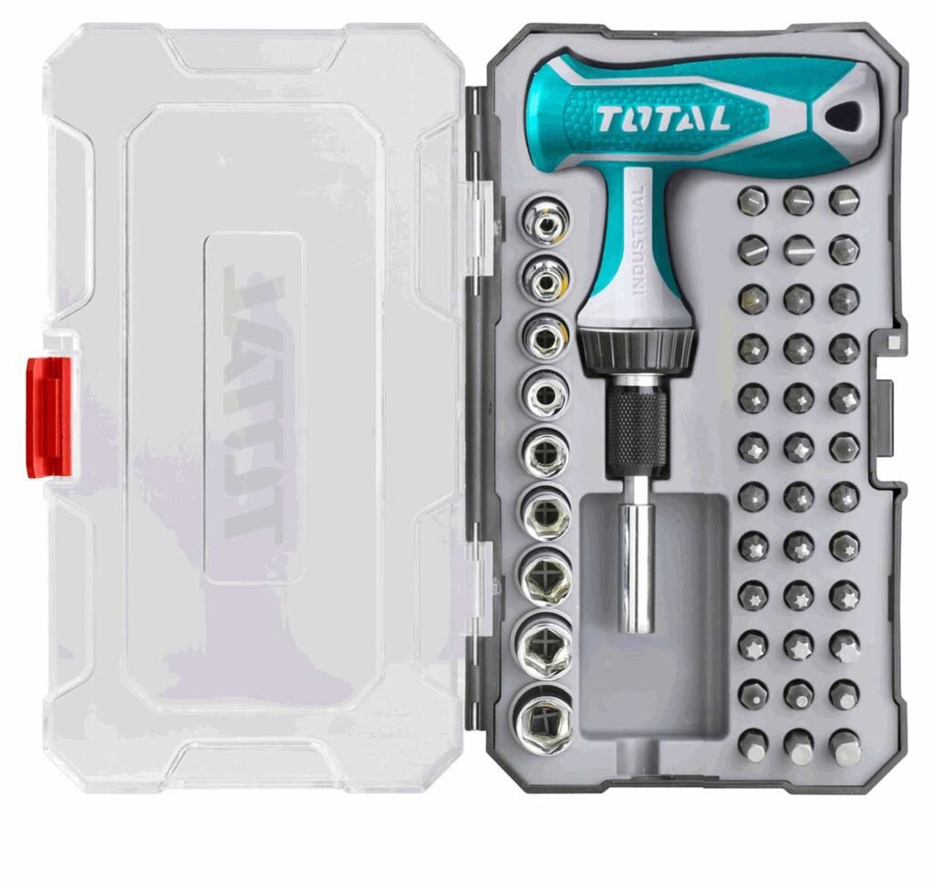 TOTAL 47 Pcs T-handle wrench screwdriver set TACSD30476