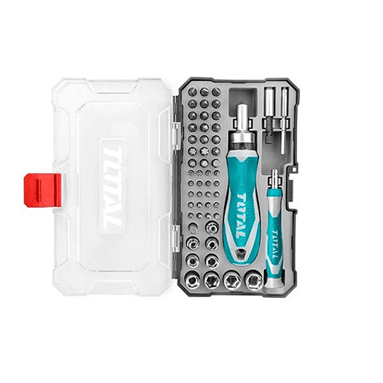 TOTAL 55Pcs Screwdriver Bits Set TACSD30556