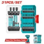TOTAL 31 Pcs impact screwdriver bits set TACSDL11306