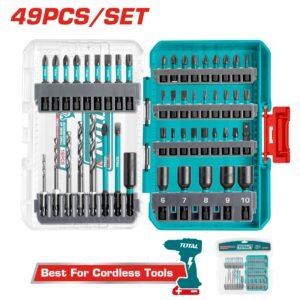 TOTAL 49 Pcs impact screwdriver bits set TACSDL24906