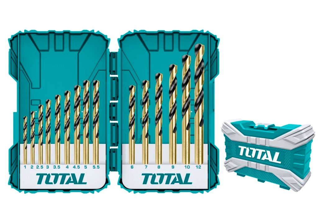 TOTAL 15pcs HSS drill bits set TACSDL51501