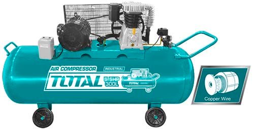 TOTAL Air compressor 3 Phase 4100W 300L TC1553002