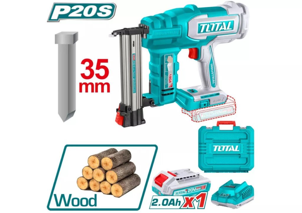 TOTAL Cordless brad nailer 20V TCBNLI2008