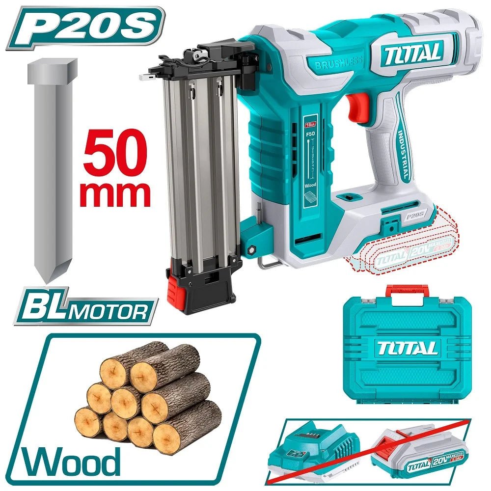 TOTAL Cordless brad nailer 20V TCBNLI5005