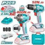 TOTAL Cordless 2 pcs combo kit (Drill & Impact Wrench) TCKLI20271
