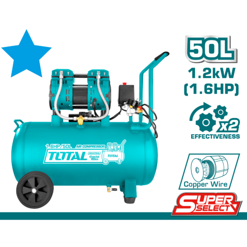 TOTAL Air compressor 1200W 50L TCS1120508