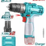 TOTAL Lithium Ion cordless drill 12V TDLI12202