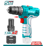 TOTAL Lithium Ion Cordless Drill 12V 20Nm