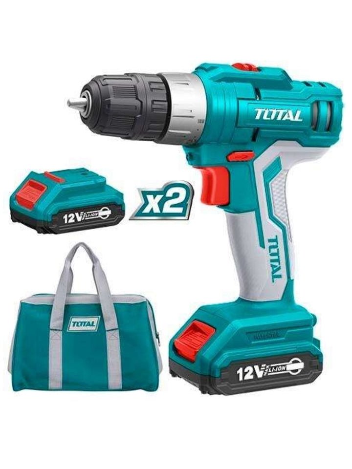 TOTAL Lithium-Ion cordless drill 12V 10mm TDLI1222