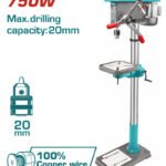 TOTAL Drill press 750W TDP207505