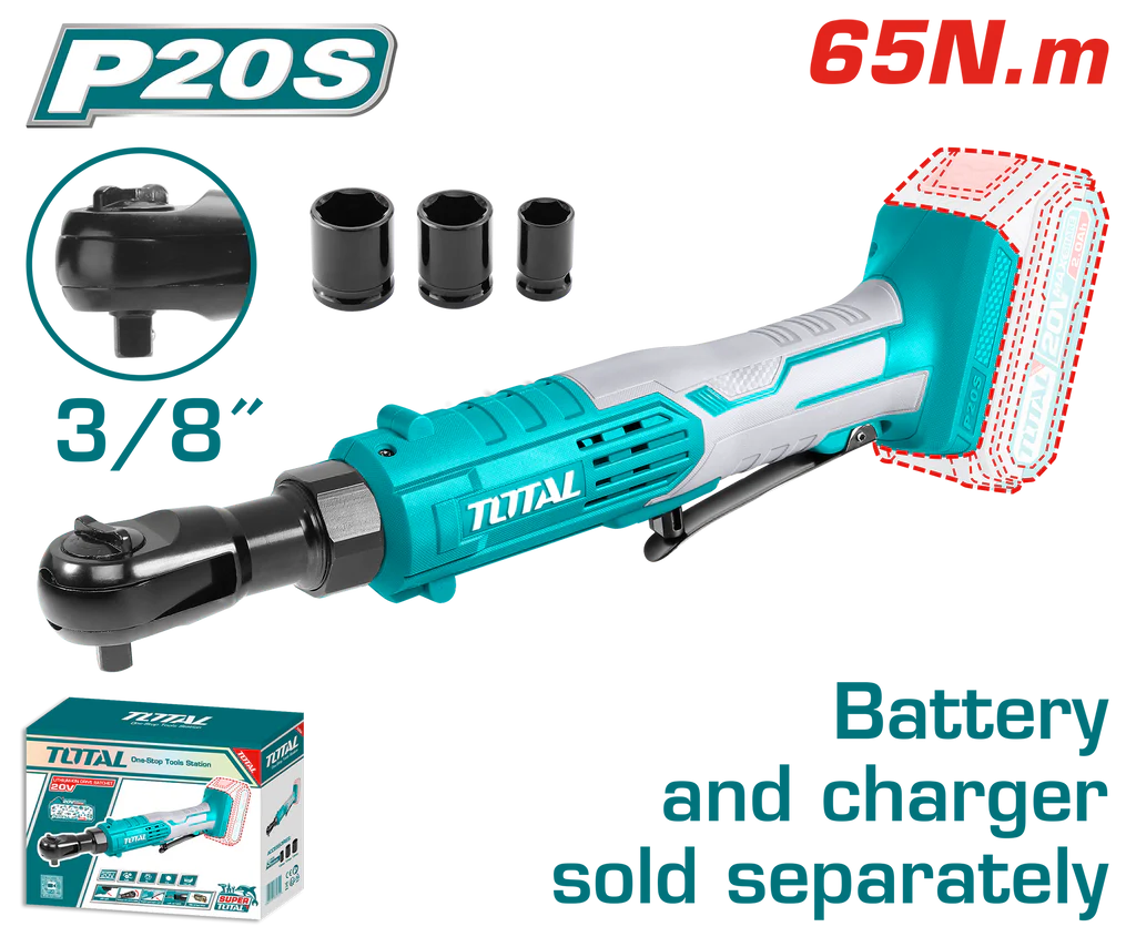 TOTAL Lithium-Ion drive ratchet 20V 3/8 inch TDRLI2060151