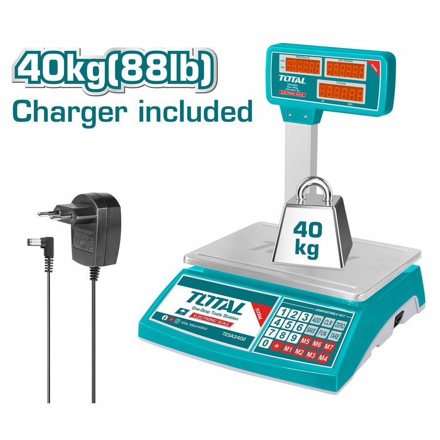 TOTAL Electronic scale 40kg TESA3402