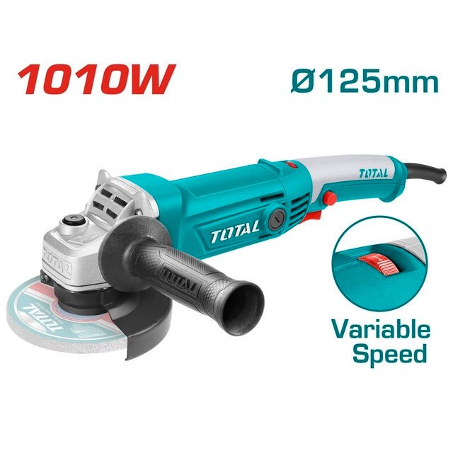 TOTAL Angle grinder 1010W 125mm Variable Speed TG1121256-3