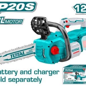 TOTAL Lithium-Ion chain saw 20V Brushless Motor 12 Inch TGSLI20128