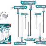 TOTAL 8 Pcs T-handle hex wrench set THHW8081