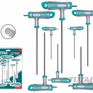 TOTAL 8 Pcs T-handle hex wrench set THHW8081