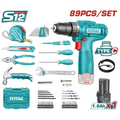 TOTAL 89 Pcs Tools set THKTHP10892