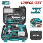 TOTAL 128 Pcs Tools Set THKTHP11282