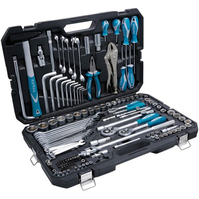 TOTAL 142 Pcs combination tools set THKTHP21426
