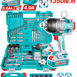 TOTAL 126 Pcs Cordless impact wrench tools set THKTHP31262